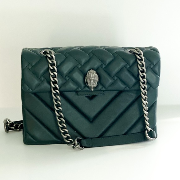 Kurt Geiger Handbags - Kurt Geiger Large Kensington Shoulder Bag Teal Green